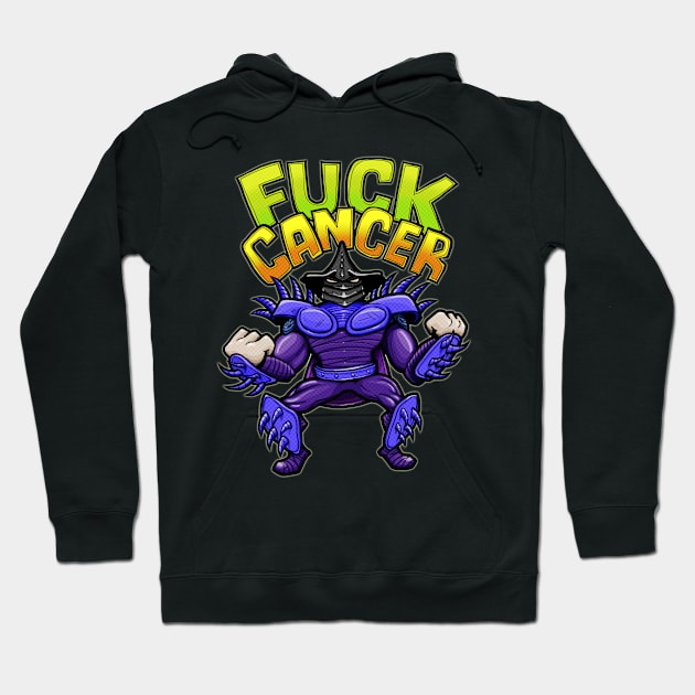 Euro Shredder - F*ck Cancer - TMNT Hoodie by Pizza Plastic